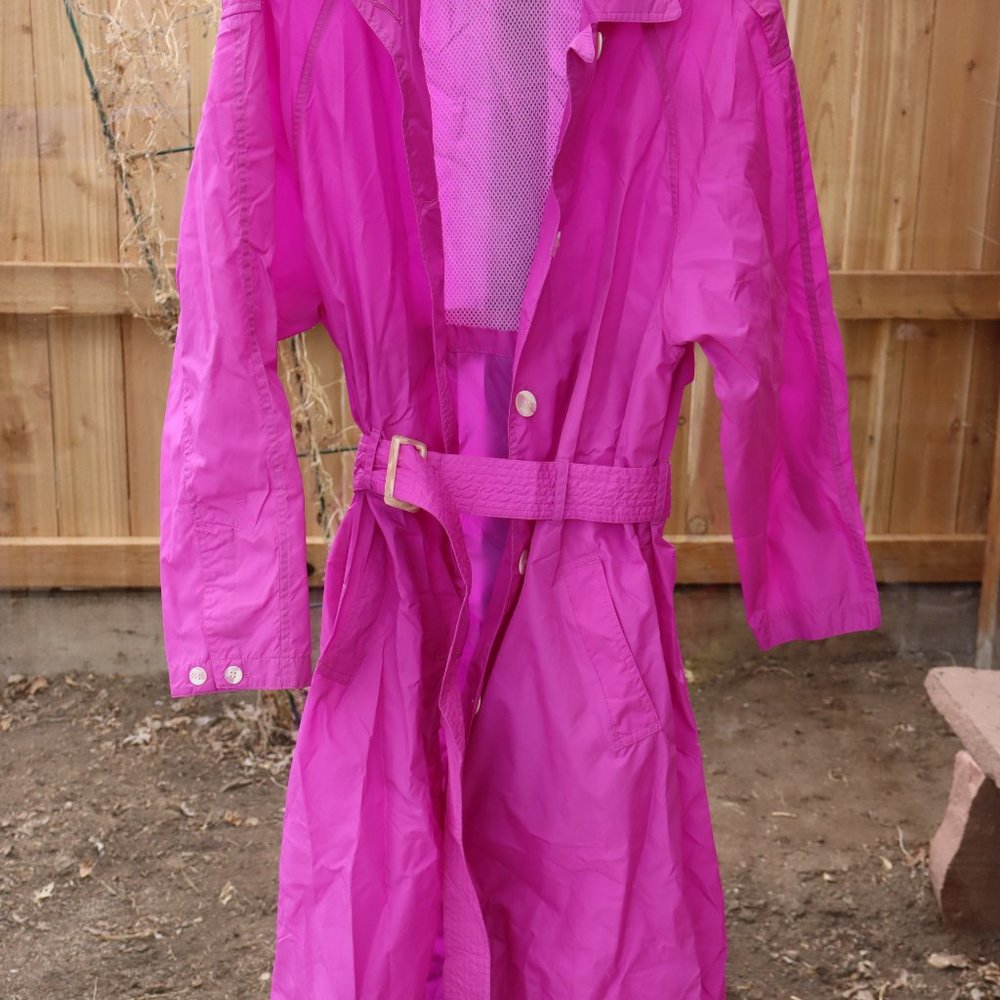 Vintage Woolrich Long Jacket Rain Trench Coat Women’s Size Small Sm